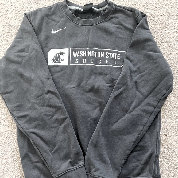 Nike Jackets & Blazers - NIKE GREY WASHINGTON STATE SOCCER CREWNECK-PULLOVER-HOODIE SIZE SMALL